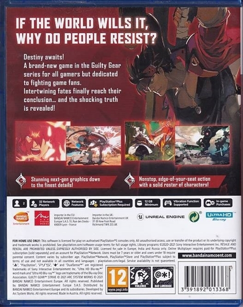 Guilty Gear - Strive - PS5 (A Grade) (Genbrug)